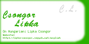 csongor lipka business card